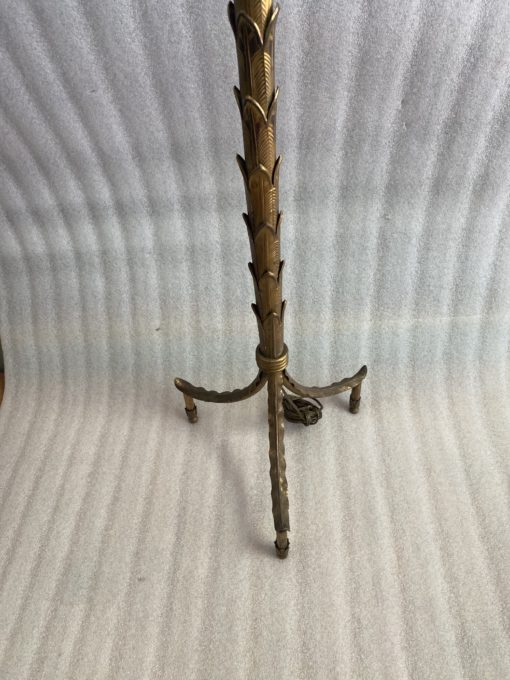 1970 Gilt Bronze Floor Lamp Maison Baguès Model Palm Tree - Image 4