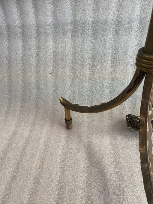 1970 Gilt Bronze Floor Lamp Maison Baguès Model Palm Tree - Image 6