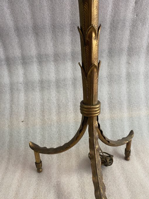 1970 Gilt Bronze Floor Lamp Maison Baguès Model Palm Tree - Image 7
