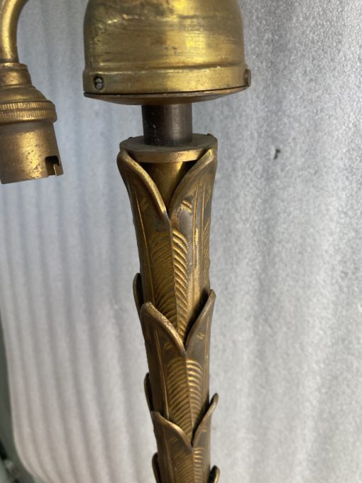 1970 Gilt Bronze Floor Lamp Maison Baguès Model Palm Tree - Image 8