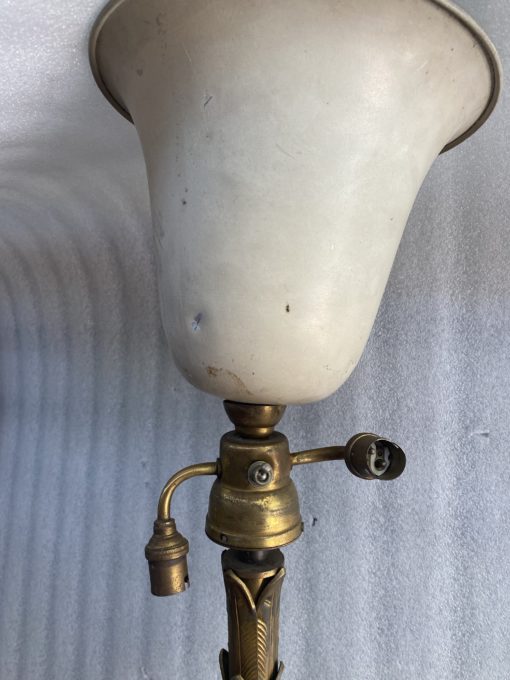 1970 Gilt Bronze Floor Lamp Maison Baguès Model Palm Tree - Image 9