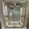 1950/70′ Miroir Murano Style Véronèse Pareclose Rectangulaire avec Réserve 84 X 104 cm