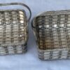 1900 'Pair Of Presentation Baskets In Silvered Metal From Parisian Palace - Image 15