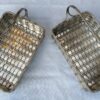 1900 'Pair Of Presentation Baskets In Silvered Metal From Parisian Palace - Image 9