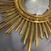 1950/70 ‘ Miroir soleil Convexe, Bois Doré – Diamètre 69 cm – Image 10