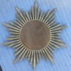 1950/70 ‘ Miroir soleil Convexe, Bois Doré – Diamètre 69 cm – Image 14