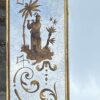 1960/70 Horizontal Eglomized Mirror For Chinese Musicians Decor And Gold Leaf Frame DLG Pansard 120 X H 90 cm - Image 7
