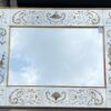 1960/70 Horizontal Eglomized Mirror For Chinese Musicians Decor And Gold Leaf Frame DLG Pansard 120 X H 90 cm - Image 4