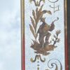 1960/70 Horizontal Eglomized Mirror For Chinese Musicians Decor And Gold Leaf Frame DLG Pansard 120 X H 90 cm - Image 2