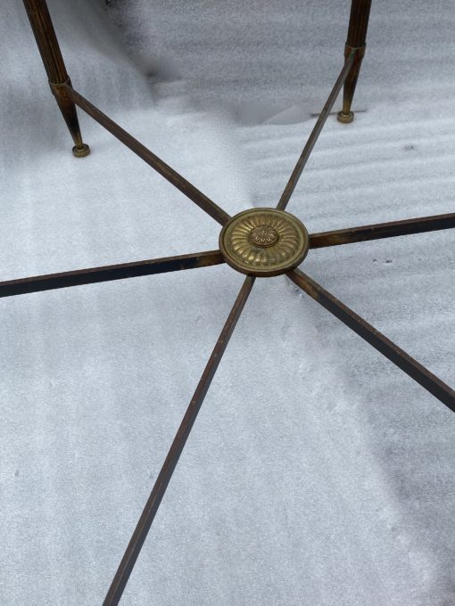 1950/70′ Pedestal Table Maison Jansen Or Maison Charles In The Style Of The Model By Adam Weisweiler With Spacer A 6 Branches ⌀ 99 cm H 50 cm - Image 4
