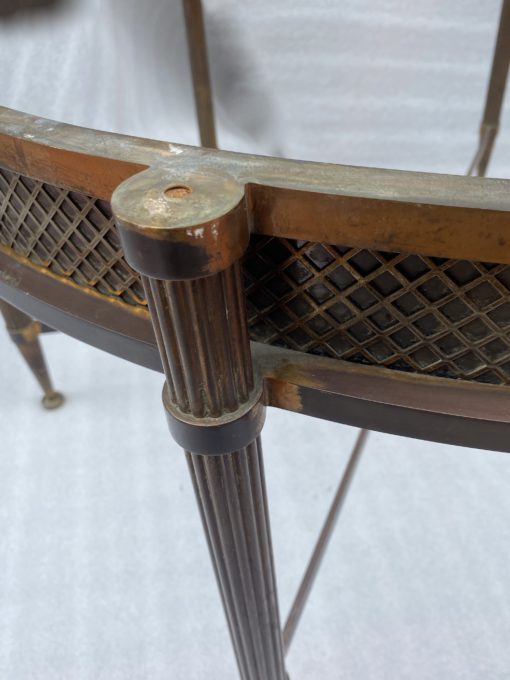 1950/70′ Pedestal Table Maison Jansen Or Maison Charles In The Style Of The Model By Adam Weisweiler With Spacer A 6 Branches ⌀ 99 cm H 50 cm - Image 5
