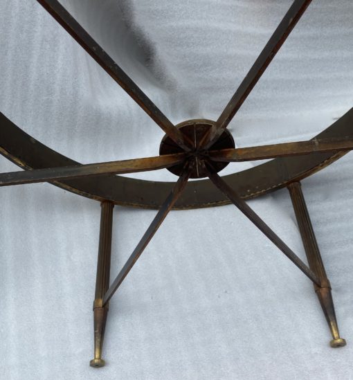 1950/70′ Pedestal Table Maison Jansen Or Maison Charles In The Style Of The Model By Adam Weisweiler With Spacer A 6 Branches ⌀ 99 cm H 50 cm - Image 13