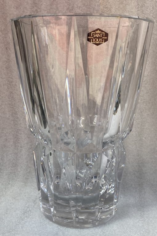 1930' Large St Louis Crystal Vase Signed H 34,5 Ø 23.5 cm