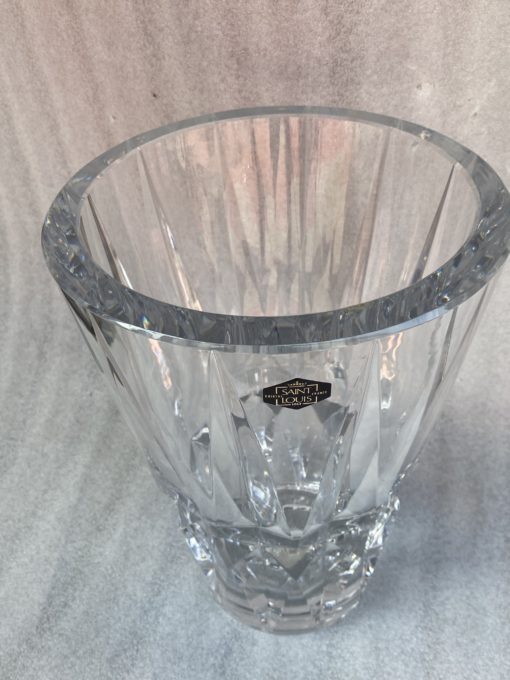 1930' Large St Louis Crystal Vase Signed H 34,5 Ø 23.5 cm - Image 7