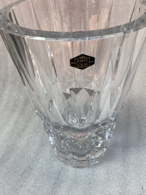 1930' Large St Louis Crystal Vase Signed H 34,5 Ø 23.5 cm - Image 6