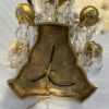 1950′  Lampe Girandole  Bronze 5 Bras Pampilles H 82 cm – Image 6