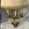 1950′  Lampe Girandole  Bronze 5 Bras Pampilles H 82 cm – Image 3