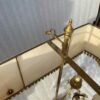1950′  Lampe Girandole  Bronze 5 Bras Pampilles H 82 cm – Image 11