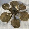 1970′ Applique Ou Plafonnier Au Feuillage DLG Maison Jansen en Laiton 1 Ampoule Diamétre 71 cm