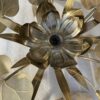 1970′ Applique Ou Plafonnier Au Feuillage DLG Maison Jansen en Laiton 1 Ampoule Diamétre 71 cm – Image 7