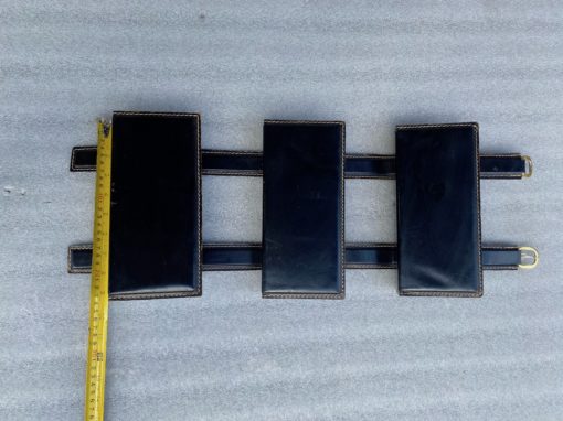1950/70 Document Holder Jacques Adnet Style Leather Saddler - Image 7
