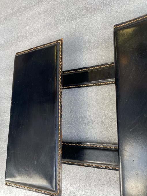 1950/70 Document Holder Jacques Adnet Style Leather Saddler - Image 4