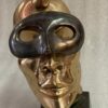 1970/80 Visage Masqué En Bronze , Sculpture Signée LOHE – Image 5