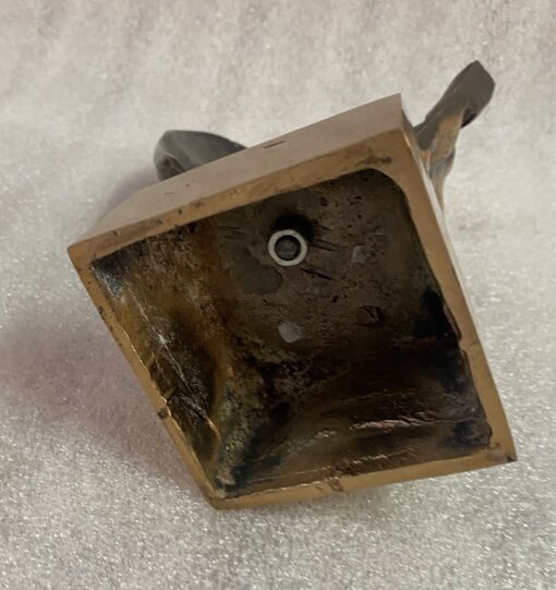 1970/80 Sculpture With 2 Bronze Faces Signed LOHE - Image 2