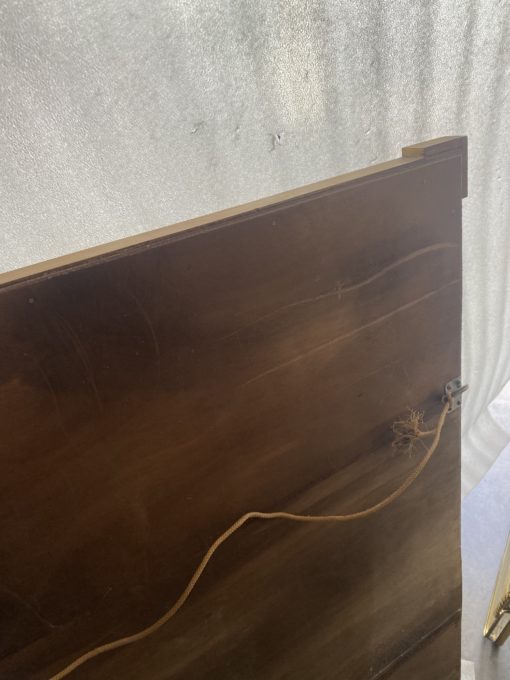 1970′ Console In Golden Wood Style Louis 16 + Mirror - Image 4