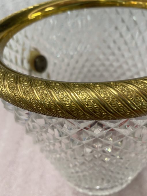 1950-70' Crystal St Louis And Gilt Bronze Champagne Bucket With Lion's Heads - Image 7
