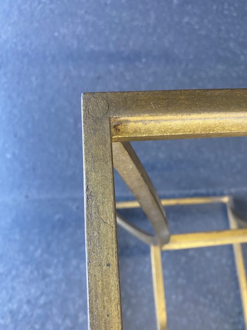 1950/70 Paire de Guéridons Par Roger Thibier En Fer Forgé Doré A l ' Or – Image 21