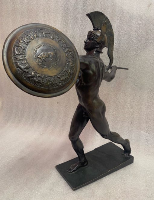 Wilhelm WANDSCHNEIDER (1866-1942) Achilles Bronze Signed H 43 cm - Image 3