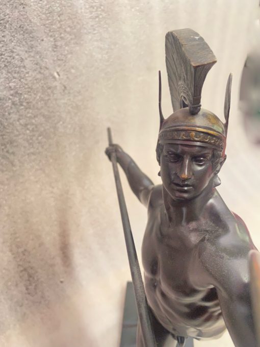 Wilhelm WANDSCHNEIDER (1866-1942) Achilles Bronze Signed H 43 cm - Image 4