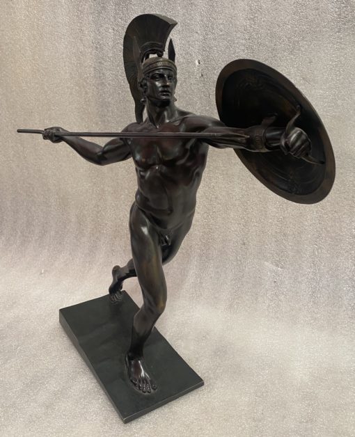 Wilhelm WANDSCHNEIDER (1866-1942) Achilles Bronze Signed H 43 cm
