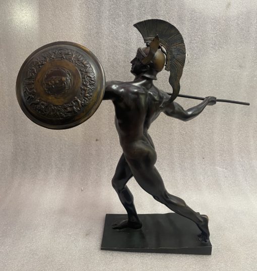 Wilhelm WANDSCHNEIDER (1866-1942) Achilles Bronze Signed H 43 cm - Image 10