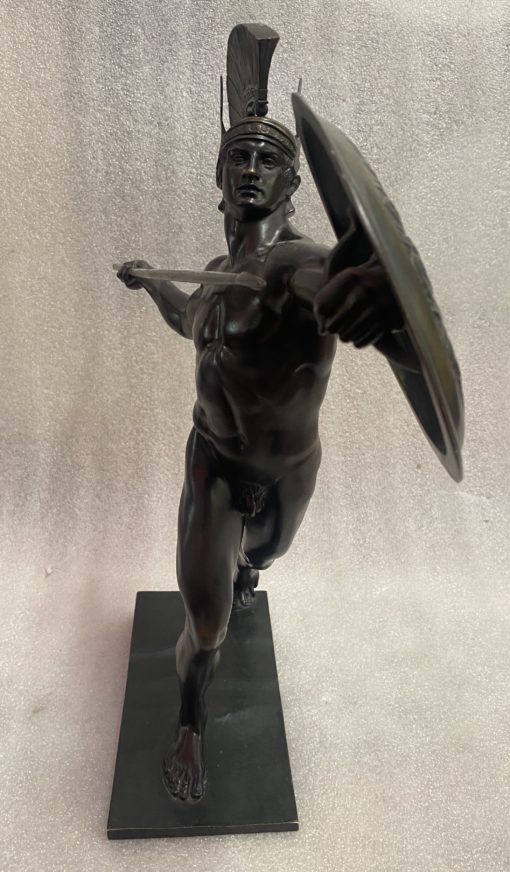 Wilhelm WANDSCHNEIDER (1866-1942) Achilles Bronze Signed H 43 cm - Image 11