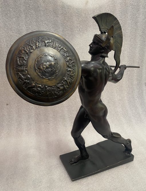 Wilhelm WANDSCHNEIDER (1866-1942) Achilles Bronze Signed H 43 cm - Image 15