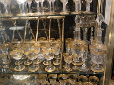 1950' St Louis Thistle Crystal Service 120 Pieces