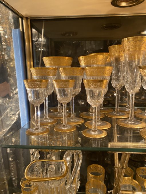 1950' St Louis Thistle Crystal Service 120 Pieces - Image 8
