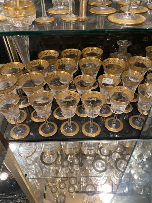 1950' St Louis Thistle Crystal Service 120 Pieces - Image 5
