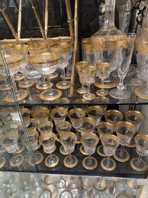 1950' St Louis Thistle Crystal Service 120 Pieces - Image 3
