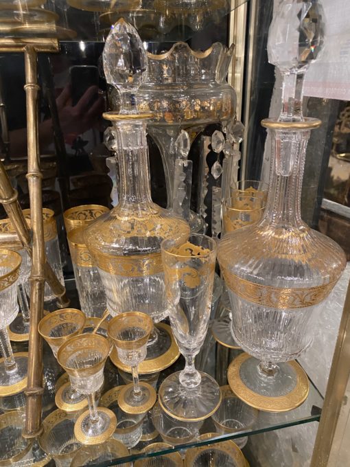 1950' St Louis Thistle Crystal Service 120 Pieces - Image 2