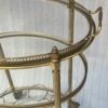 1970' Maison Baguès Rolling Trolley in Golden Brass 3 Floors - Image 5