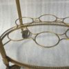 1970' Maison Baguès Rolling Trolley in Golden Brass 3 Floors - Image 3