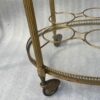 1970' Maison Baguès Rolling Trolley in Golden Brass 3 Floors - Image 6