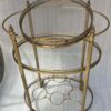1970' Maison Baguès Rolling Trolley in Golden Brass 3 Floors - Image 10