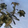 1880′ Paire d’Appliques en Bronze Doré Patiné à Décor Floral 5 Bras de Lumière – Image 7
