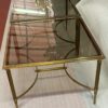 1950/70′ Paire de Bouts de Canapés Bronze , Plateau Verre Fumé  Maison Charles 65 X 65 cm - Image 3