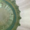 1970' Vase de Murano Avec Bulles et Inclusions d’Or, Cristal Vert Bouteille , Signé Murano Toso H 39  cm – Image 3