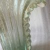1970' Vase de Murano Avec Bulles et Inclusions d’Or, Cristal Vert Bouteille , Signé Murano Toso H 39  cm – Image 8